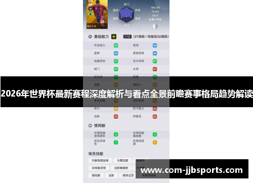 2026年世界杯最新赛程深度解析与看点全景前瞻赛事格局趋势解读 2026年世界杯最新赛程深度解析与看点全景前瞻赛事格局趋势解读